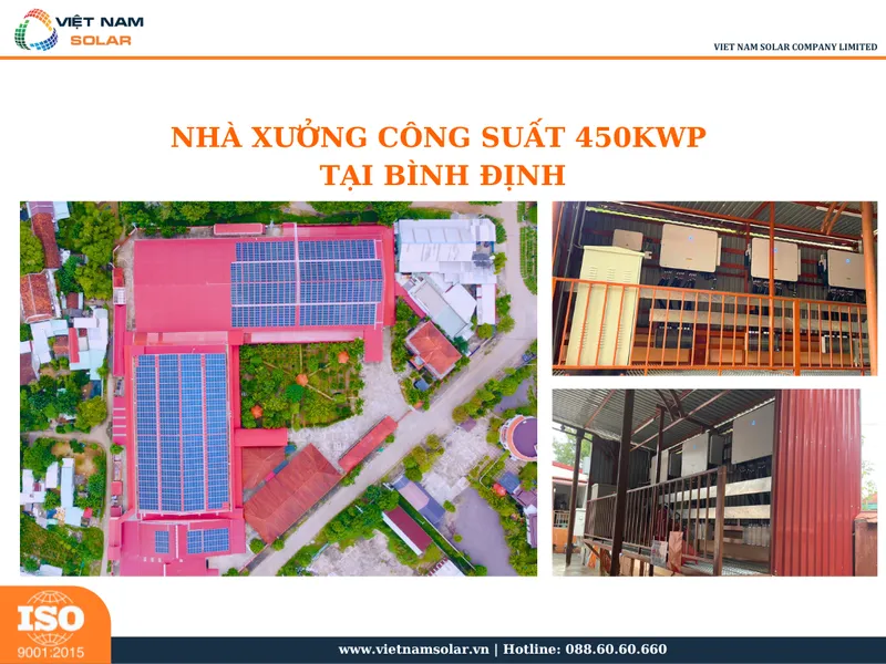 Sản phẩm nha xuong cong suat 450kwp tai Binh dinh — Điện Năng Lượng Mặt Trời Việt Nam Solar - Công Ty TNHH Việt Nam Solar — MST 0315209693