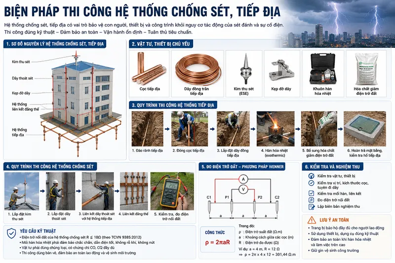Sản phẩm Bien phap thi cong he thong chong set tiep dia — Công Ty TNHH Kỹ Thuật Công Nghệ Triều Minh — MST 0315238091