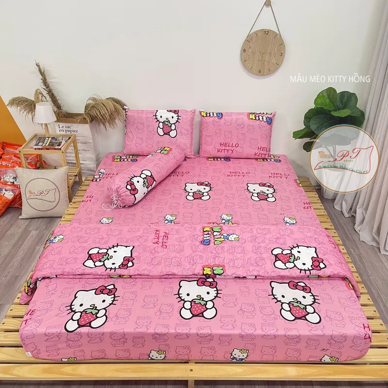 Sản phẩm Meo kitty hong 4 scaled — Công Ty TNHH PT Bedding Việt Nam (Ga Chống Thấm PT) — MST 0315242475