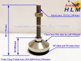 Sản phẩm chan tang chinh chiu luc inox 304 d60m10xl100 mm _s3013 — Công Ty TNHH Sản Xuất Thương Mại Dịch Vụ Hoàng Liêm Minh — MST 0315285599