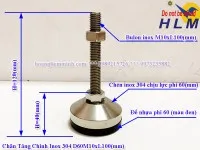 Sản phẩm chan tang chinh chiu luc inox 304 d60m10xl100 mm _s3013 — Công Ty TNHH Sản Xuất Thương Mại Dịch Vụ Hoàng Liêm Minh — MST 0315285599