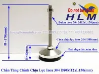 Sản phẩm chan tang chinh chiu luc inox 304 d80m12xl150 mm _s3026 — Công Ty TNHH Sản Xuất Thương Mại Dịch Vụ Hoàng Liêm Minh — MST 0315285599