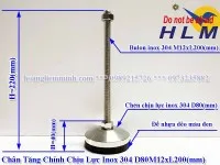 Sản phẩm chan tang chinh chiu luc inox 304 d80m12xl200 mm _s3027 — Công Ty TNHH Sản Xuất Thương Mại Dịch Vụ Hoàng Liêm Minh — MST 0315285599