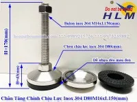 Sản phẩm chan tang chinh chiu luc inox 304 d80m16xl150 mm _s3028 — Công Ty TNHH Sản Xuất Thương Mại Dịch Vụ Hoàng Liêm Minh — MST 0315285599