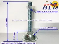 Sản phẩm chan tang chinh d50m10xl100 mm _s2981 — Công Ty TNHH Sản Xuất Thương Mại Dịch Vụ Hoàng Liêm Minh — MST 0315285599