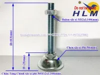 Sản phẩm chan tang chinh d50m12xl100 mm _s2983 — Công Ty TNHH Sản Xuất Thương Mại Dịch Vụ Hoàng Liêm Minh — MST 0315285599