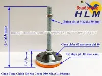 Sản phẩm chan tang chinh d80m12xl150 mm _s2973 — Công Ty TNHH Sản Xuất Thương Mại Dịch Vụ Hoàng Liêm Minh — MST 0315285599