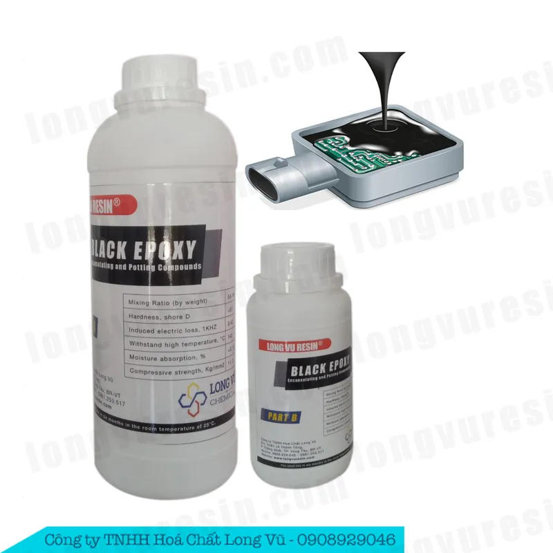 Sản phẩm Black Epoxy AB 51AB Keo phu mach dien tu 1 — Công Ty TNHH Hóa Chất Long Vũ — MST 0315298887