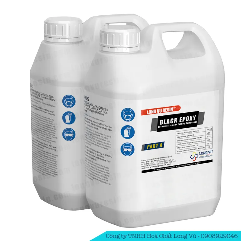 Sản phẩm Black Epoxy Encapsulating and Potting Compound 51AB Den 1 — Công Ty TNHH Hóa Chất Long Vũ — MST 0315298887