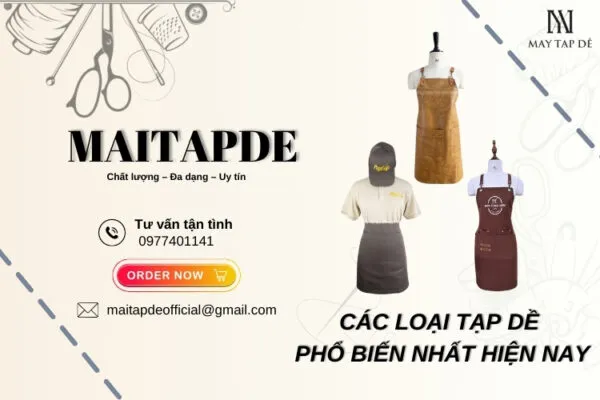 Sản phẩm cac loai tap de pho bien nhat hien nay 600x400 — Công Ty TNHH Mai May — MST 0315300889
