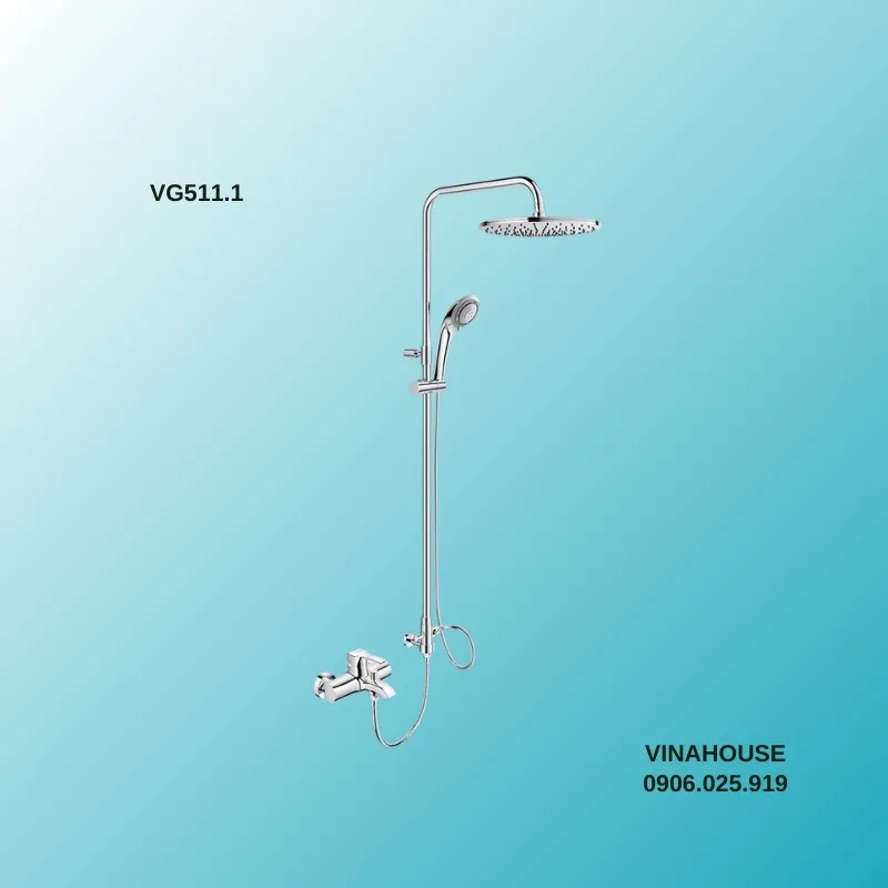 Sản phẩm Sen tam nong lanh co voi Viglacera VG511.1 — Gạch Men Vina House - Công Ty TNHH Vật Liệu Xây Dựng Và Trang Trí Nội Thất Vina
House — MST 0315351900