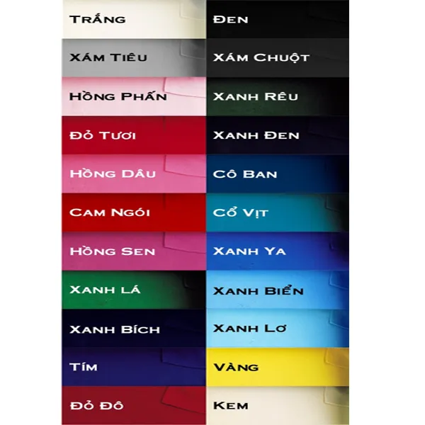 Sản phẩm 600x600 bang mau 9095 — Công Ty TNHH Sản Xuất Thương Mại Minh Gia Huy — MST 0315352319