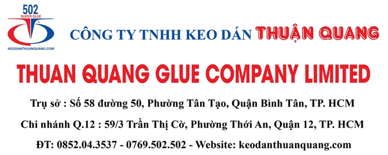 Sản phẩm iinfo — Keo 502 Thuận Quang - Công Ty TNHH Keo Dán Thuận Quang — MST 0315417319