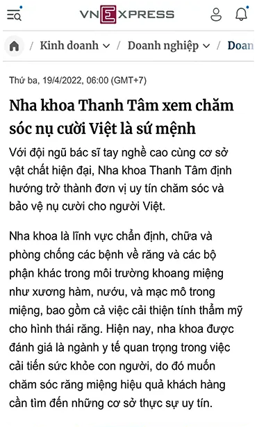 Sản phẩm 2 1 — Công Ty TNHH MTV Khánh An - Nha Khoa Thanh Tâm — MST 0315420625