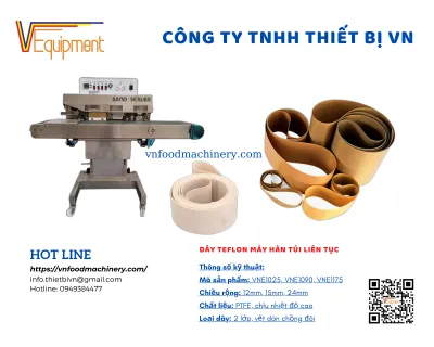 Sản phẩm day teflon may han mieng tui lien tuc1658203500 — Công Ty TNHH Thiết Bị VN — MST 0315423552