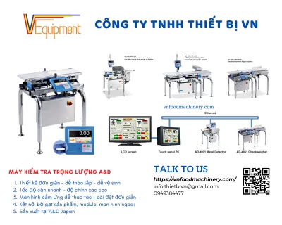 Sản phẩm may kiem tra trong luong a va d checkweigher1650696116 — Công Ty TNHH Thiết Bị VN — MST 0315423552