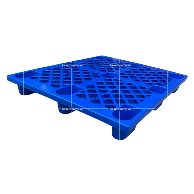 Sản phẩm pallet nhua chan coc 1100x1100x140mm 1 1 — Kệ Chứa Hàng Hòa Mỹ - Công Ty Cổ Phần Dịch Vụ Và Đầu Tư Hòa Mỹ — MST 0315436495