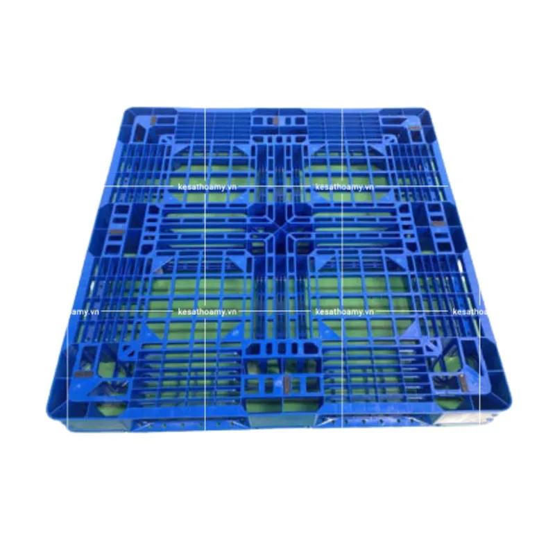 Sản phẩm pallet nhua kti 1100x1100x120mm — Kệ Chứa Hàng Hòa Mỹ - Công Ty Cổ Phần Dịch Vụ Và Đầu Tư Hòa Mỹ — MST 0315436495
