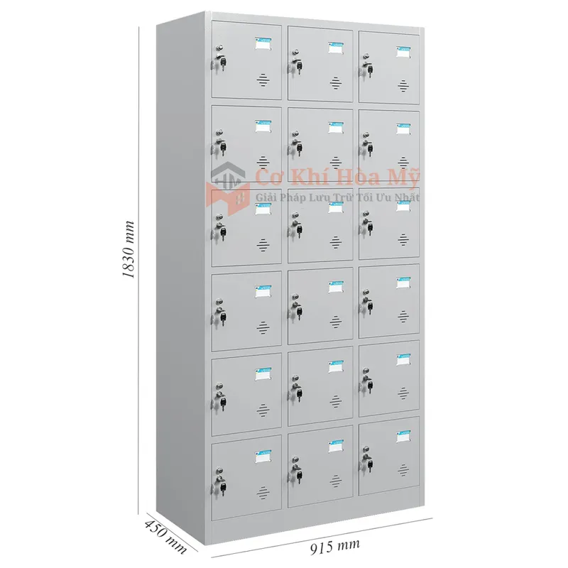Sản phẩm tu locker 18 ngan hm18c3k 5 — Kệ Chứa Hàng Hòa Mỹ - Công Ty Cổ Phần Dịch Vụ Và Đầu Tư Hòa Mỹ — MST 0315436495
