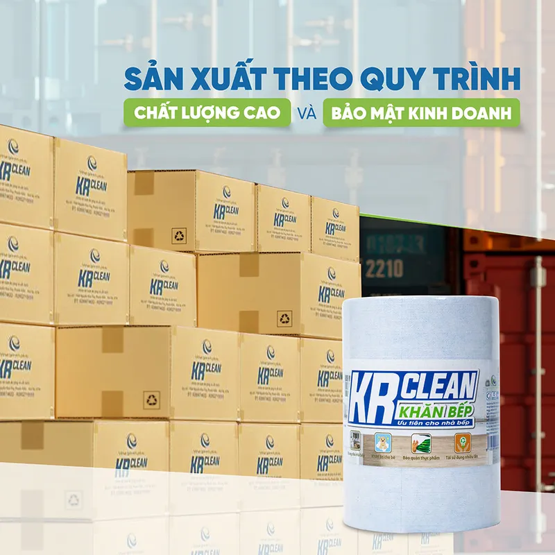Sản phẩm OEM khan cuon da nang KRCLEAN chat luong — Công Ty TNHH Vina Green Plus Investment Company — MST 0315448444