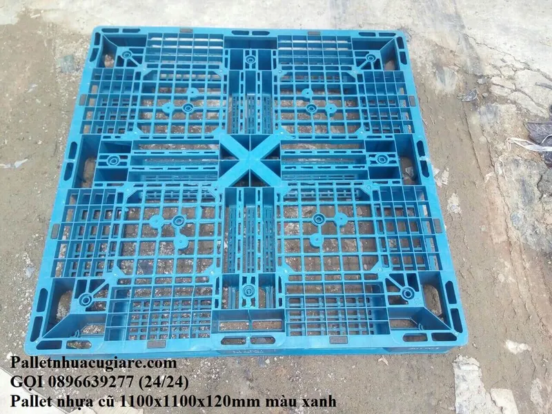 Sản phẩm palletnhuacu1100x1100x120mmmauxanh 1 — Công Ty TNHH Công Nghiệp Đức Hòa — MST 0315517835