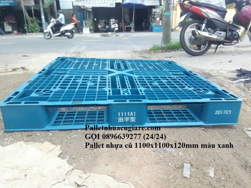Sản phẩm palletnhuacu1100x1100x120mmmauxanh 3 — Công Ty TNHH Công Nghiệp Đức Hòa — MST 0315517835