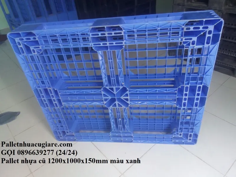 Sản phẩm palletnhuacu1200x1000x150mm mauxanh 11 — Công Ty TNHH Công Nghiệp Đức Hòa — MST 0315517835