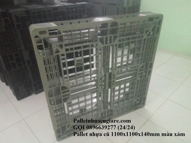 Sản phẩm palletnhuacu1100x1100x140mm 2 1 — Công Ty TNHH Công Nghiệp Đức Hòa — MST 0315517835