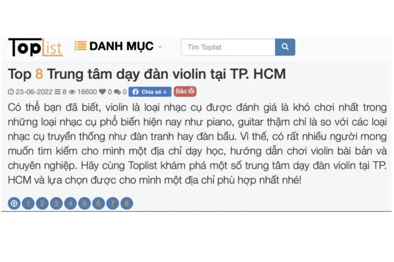 Sản phẩm top trung tam dan violin — Công Ty TNHH Ngọc Hải VIOLIN — MST 0315518081