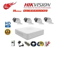Sản phẩm BO KIT 4 CAMERA THAN HIKVISION 1MP 194x194 — Công Ty TNHH Giải Pháp Công Nghệ Việt Đức — MST 0315530681