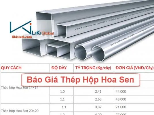 Sản phẩm bang bao gia thep hop hoa sen 535x400 — Công Ty TNHH Liki Steel — MST 0315558119