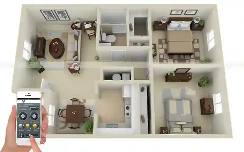 Sản phẩm bao gia goi lap dat can ho thong minh 2 phong ngu — Công Ty TNHH Đầu Tư Sản Xuất - Thương Mại Và Phát Triển Công Nghệ Thiên Định — MST 0315569632
