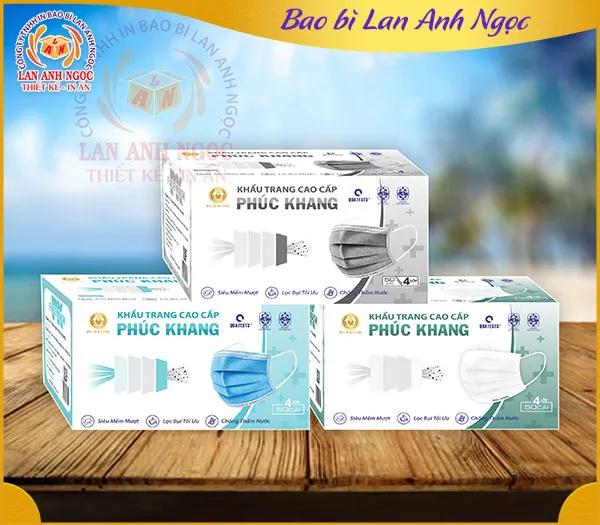 Sản phẩm In hop khau trang — Công Ty TNHH In Bao Bì Lan Anh Ngọc — MST 0315572025