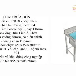Sản phẩm chau rua inox 1617207497 300x300 — Inox Thiên Phước - Công Ty TNHH Sản Xuất Cơ Khí Thiên Phước — MST 0315577841