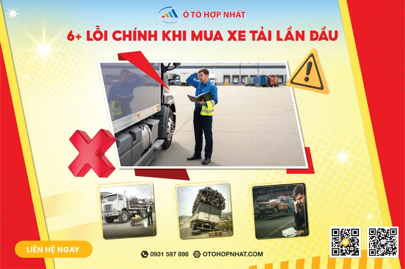 Sản phẩm 6 loi chinh khi mua xe tai lan dau 5936 — Công Ty TNHH Ô Tô Hợp Nhất Miền Nam — MST 0315581252