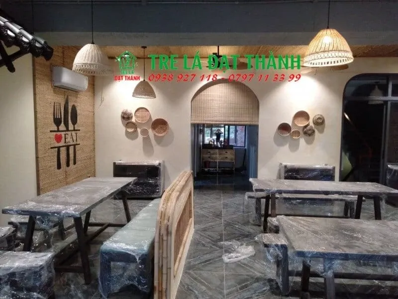 Sản phẩm 1665684605 thi cong tre truc nha hang quan 25 — Công Ty TNHH Nội Thất Xây Dựng Thiên Hoàng Thành — MST 0315582961