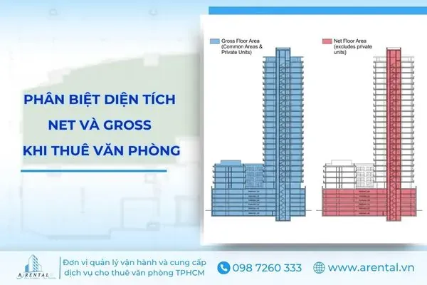 Sản phẩm phan biet dien tich net va gross khi thue van phong — Công Ty TNHH Tư Vấn Đầu Tư Lâm Hải An — MST 0315601646