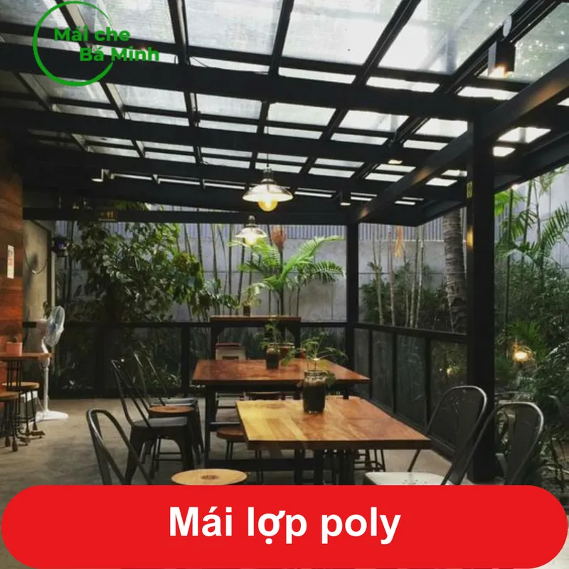 Sản phẩm mai lop poly 1 — Mái Che Bá Minh - Công Ty TNHH Cơ Khí Xây Dựng Bá Minh — MST 0315602939