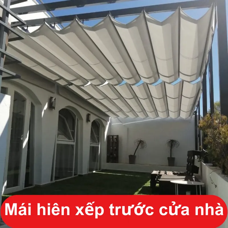 Sản phẩm mai hien xep truoc cua nha 1 — Mái Che Bá Minh - Công Ty TNHH Cơ Khí Xây Dựng Bá Minh — MST 0315602939