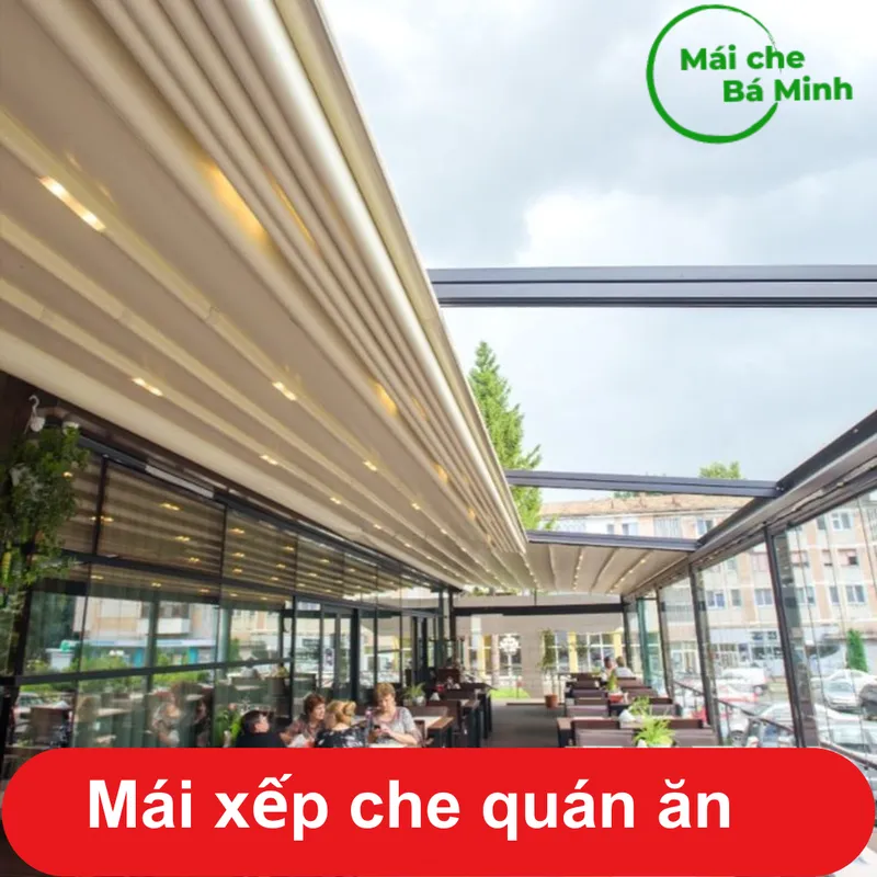 Sản phẩm mai xep che quan an — Mái Che Bá Minh - Công Ty TNHH Cơ Khí Xây Dựng Bá Minh — MST 0315602939