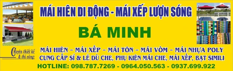 Sản phẩm mai che bat xep baminh — Mái Che Bá Minh - Công Ty TNHH Cơ Khí Xây Dựng Bá Minh — MST 0315602939