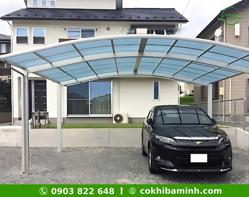 Sản phẩm Mai vom nha xe — Mái Che Bá Minh - Công Ty TNHH Cơ Khí Xây Dựng Bá Minh — MST 0315602939
