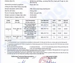 Sản phẩm giay kn ruou sam cuc 6911 — Công Ty TNHH Thương Mại Thực Phẩm T.P — MST 0315602953