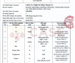 Sản phẩm kiem nghiem toi den cac khoang chat p1 7971 — Công Ty TNHH Thương Mại Thực Phẩm T.P — MST 0315602953
