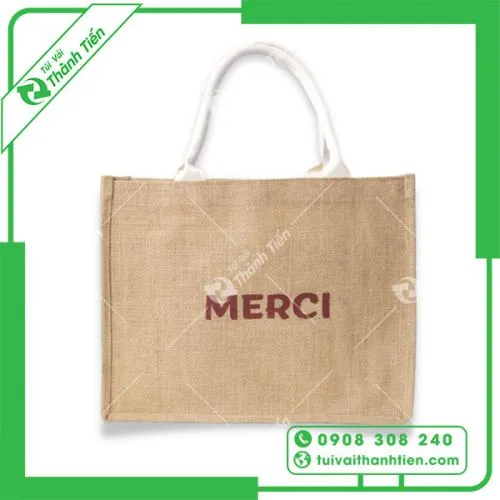 Sản phẩm tui vai bo merci anh1 — Công Ty TNHH In ấn Bao Bì Thành Tiến — MST 0315619650