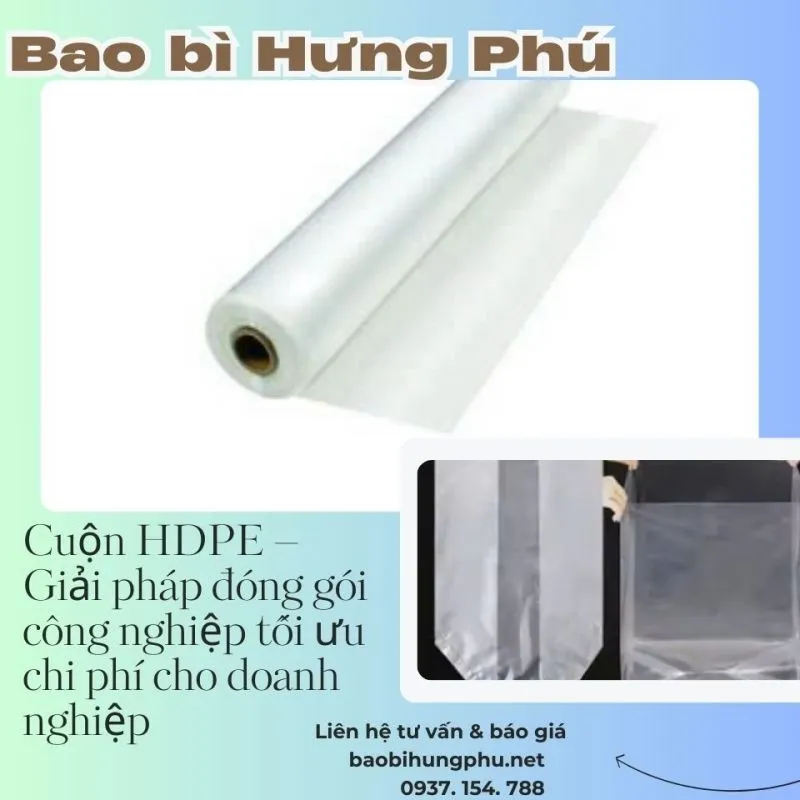 Sản phẩm cuon hdpe giai phap dong goi cong nghiep toi uu chi phi cho doanh nghiep — Bao Bì Hưng Phú - Công Ty TNHH Sản Xuất Và In ấn Bao Bì Hưng Phú — MST 0315623512