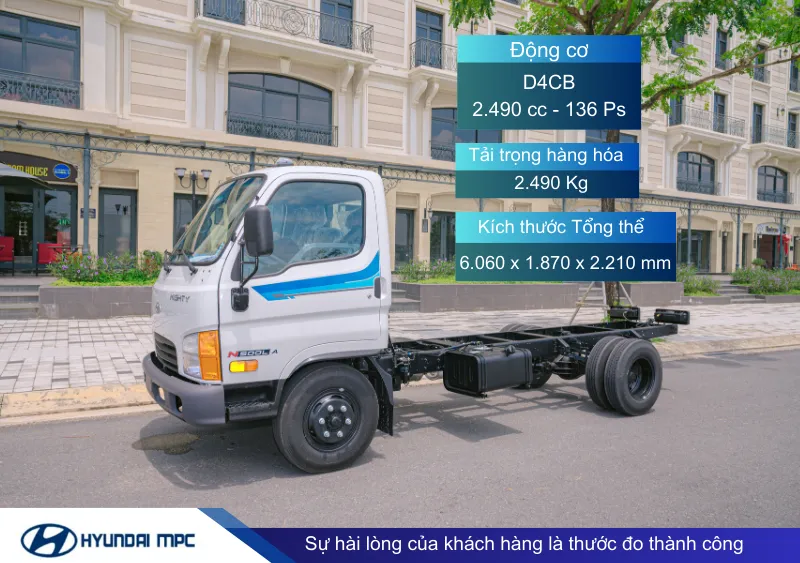 Sản phẩm Mighty N500LA — Công Ty Cổ Phần Auto Hyundai MPC Miền Đông — MST 0315624114