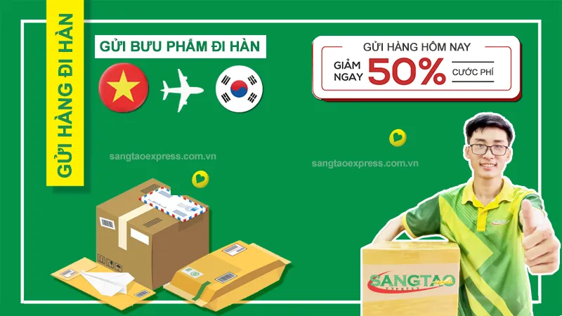 Sản phẩm gui buu pham di han quoc — Công Ty TNHH Phát Triển Sáng Tạo — MST 0315626778
