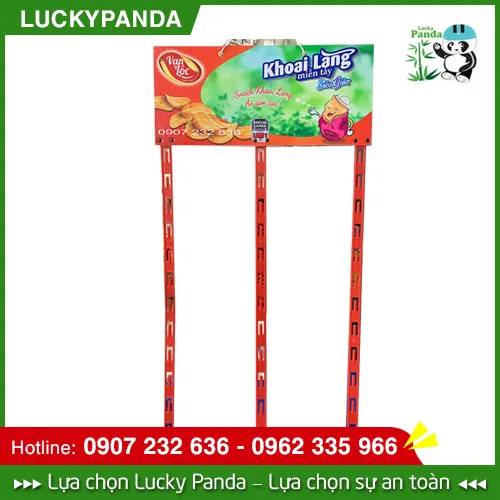 Sản phẩm hanger snack khoai tay — Kệ Quảng Cáo LUCKY PANDA - Công Ty TNHH LUCKY PANDA — MST 0315646950