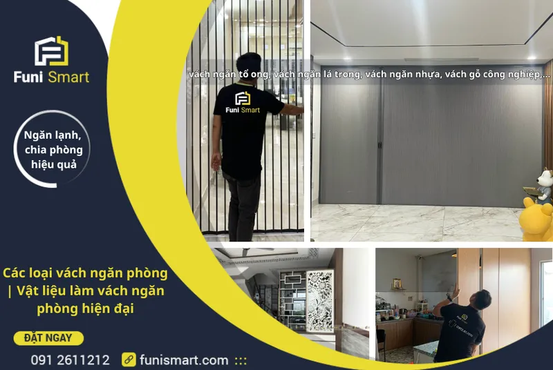 Sản phẩm Cac loai vach ngan phong vat lieu lam vach ngan — Công Ty TNHH FUNISMART — MST 0315653154
